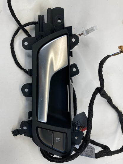 2009-2016 Audi A4 Quattro Rear Left Side Interior Door Handle w Lock Switch OEM