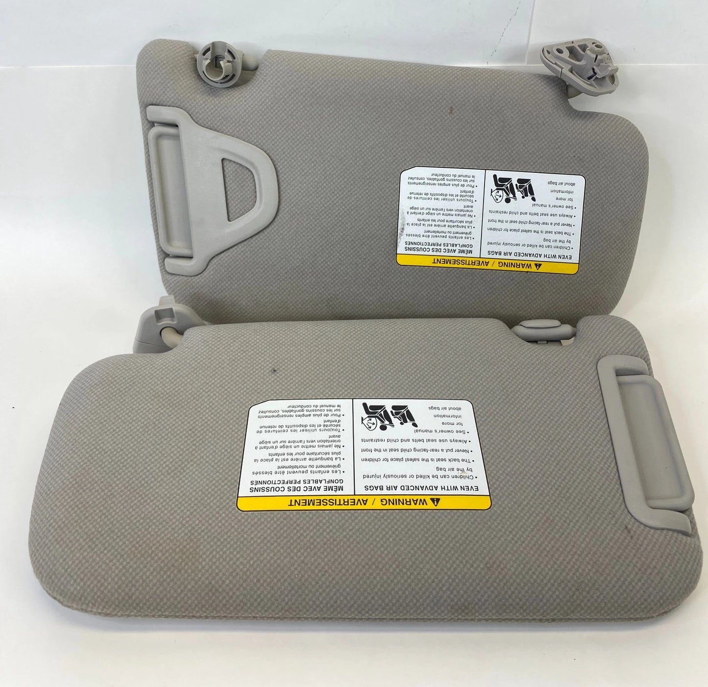 2013-2019 NISSAN SENTRA SUNVISOR SET 2 LEFT DRIVER RIGHT PASSENGER OEM FACTORY