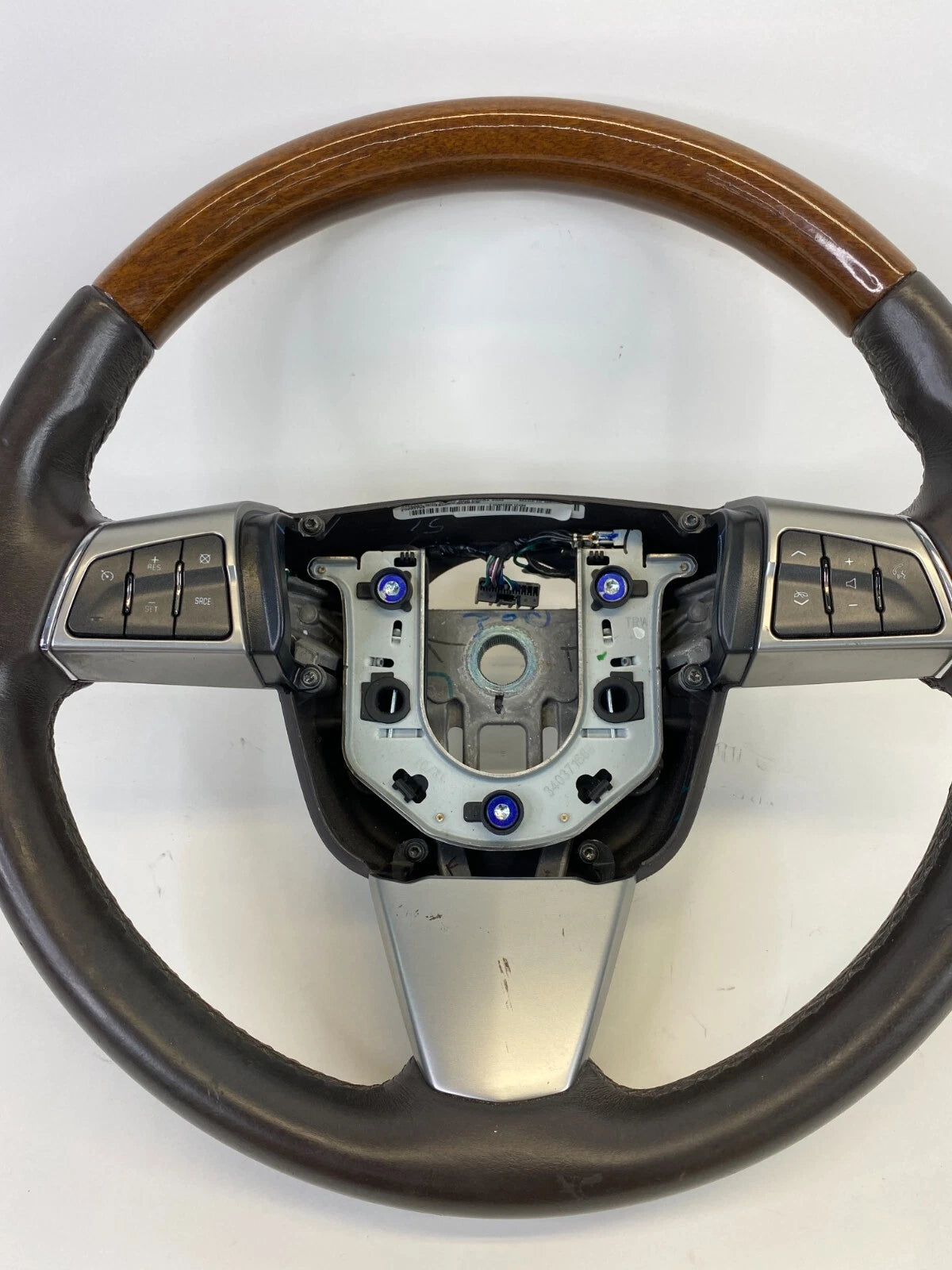 09-14 CADILLAC CTS STEERING WHEEL W/ AUDIO CONTROL SWITCHES COCOA 25993793 OEM