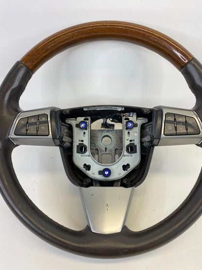 09-14 CADILLAC CTS STEERING WHEEL W/ AUDIO CONTROL SWITCHES COCOA 25993793 OEM