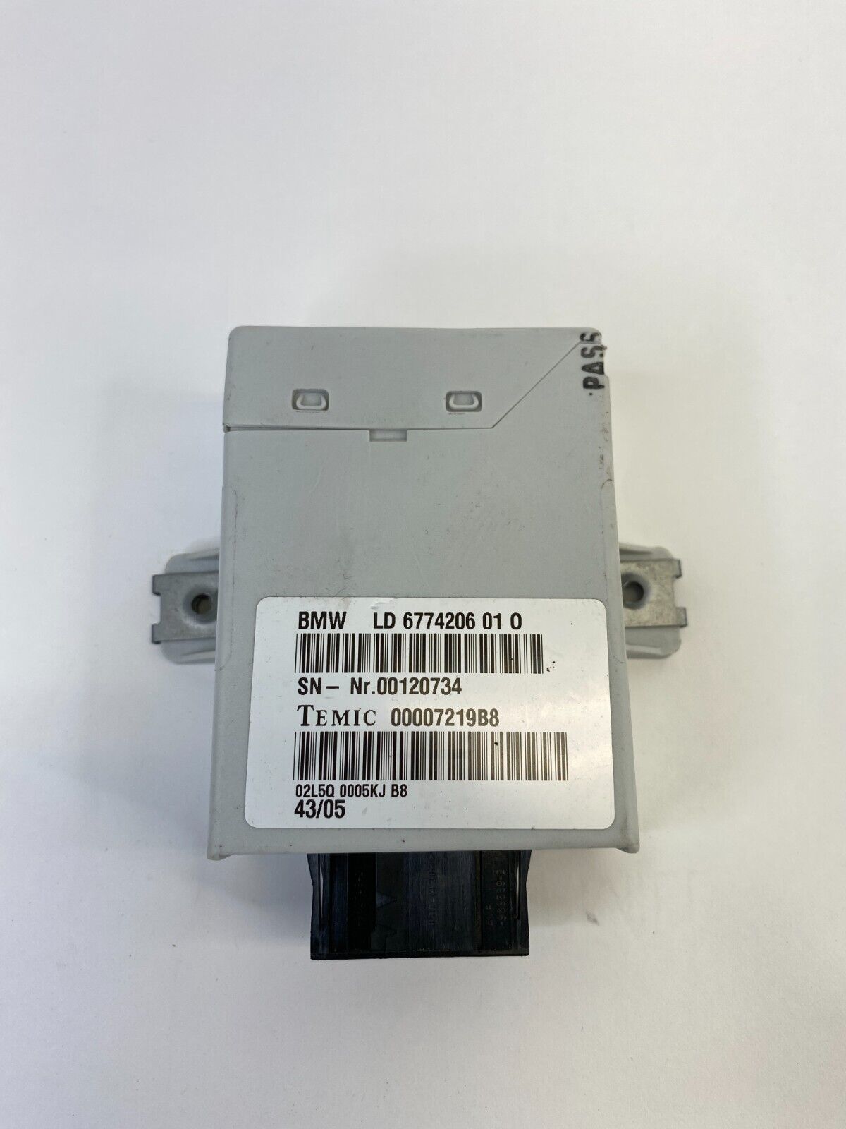 2006 06 BMW 330i Cruise Control Module Computer 6774206010 OEM