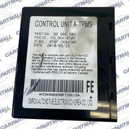 2008-2011 CHEVROLET AVEO5 TPMS TIRE PRESSURE CONTROL MODULE OEM FACTORY 96988603