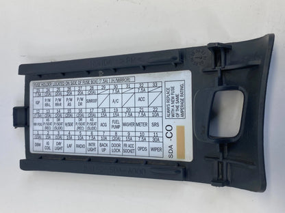 2003-2007 HONDA ACCORD LEFT SIDE FUSE BOX DOOR LID COVER BEZEL 83162-SDA-A000