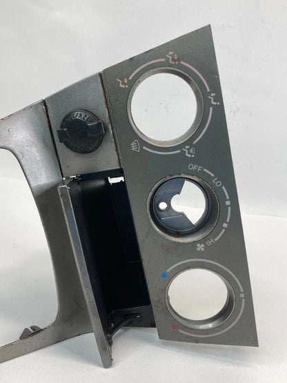 03-08 TOYOTA MATRIX SHIFTER CLIMATE CONTROL TRIM BEZEL W STORAGE & POWER OUTLET