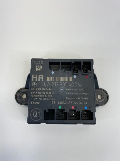 2006-2016 Mercedes-Benz E350 Rear Right Side Door Control Module A2129004006