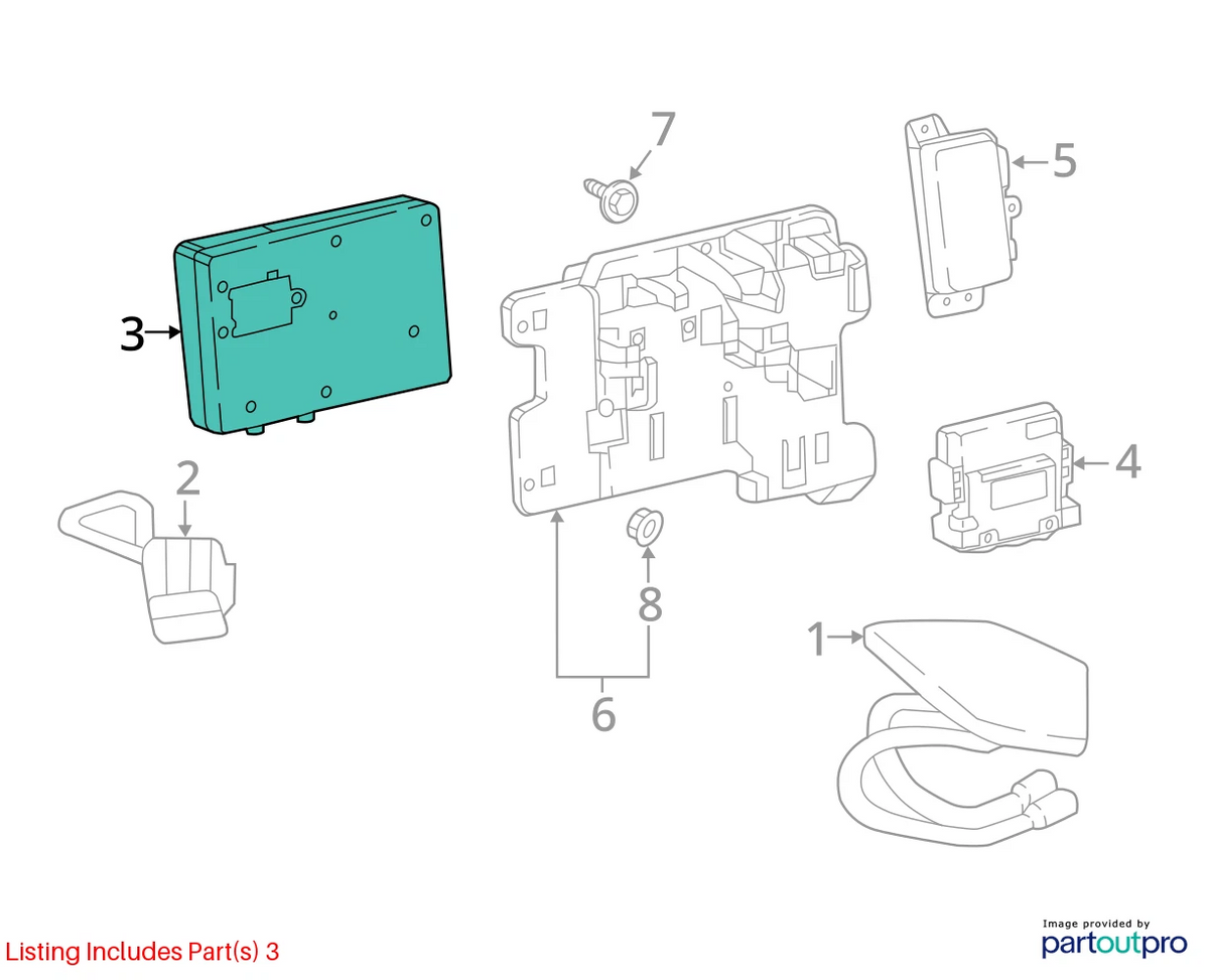 17-19 CHEVROLET CRUZE TELEMATICS COMMUNICATION BLUETOOTH CONTROL MODULE 84298328