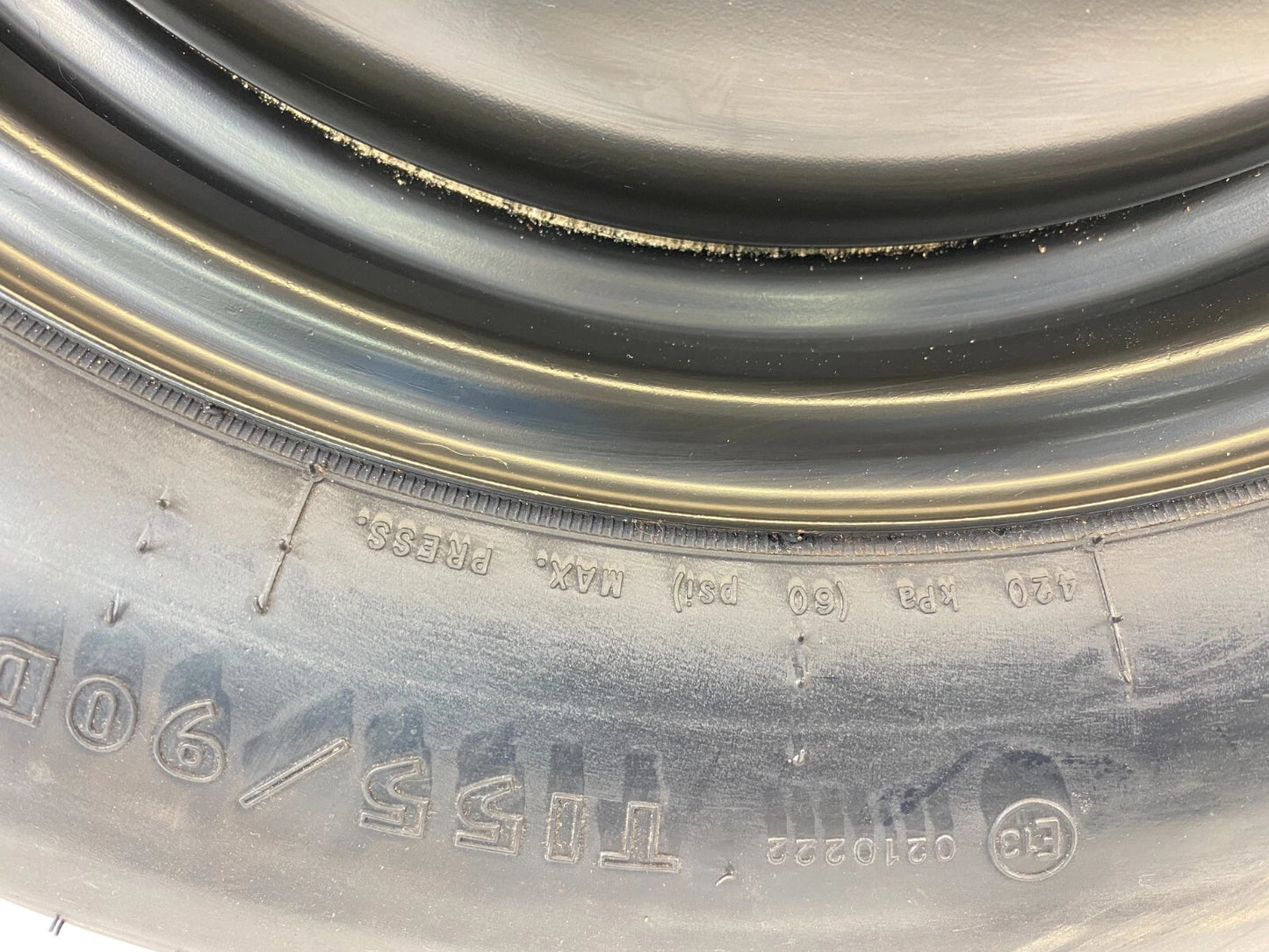 2007-2012 DODGE CALIBER SXT HATCHBACK EMERGENCY SPARE TIRE T155/90D16 5X114.3 MM