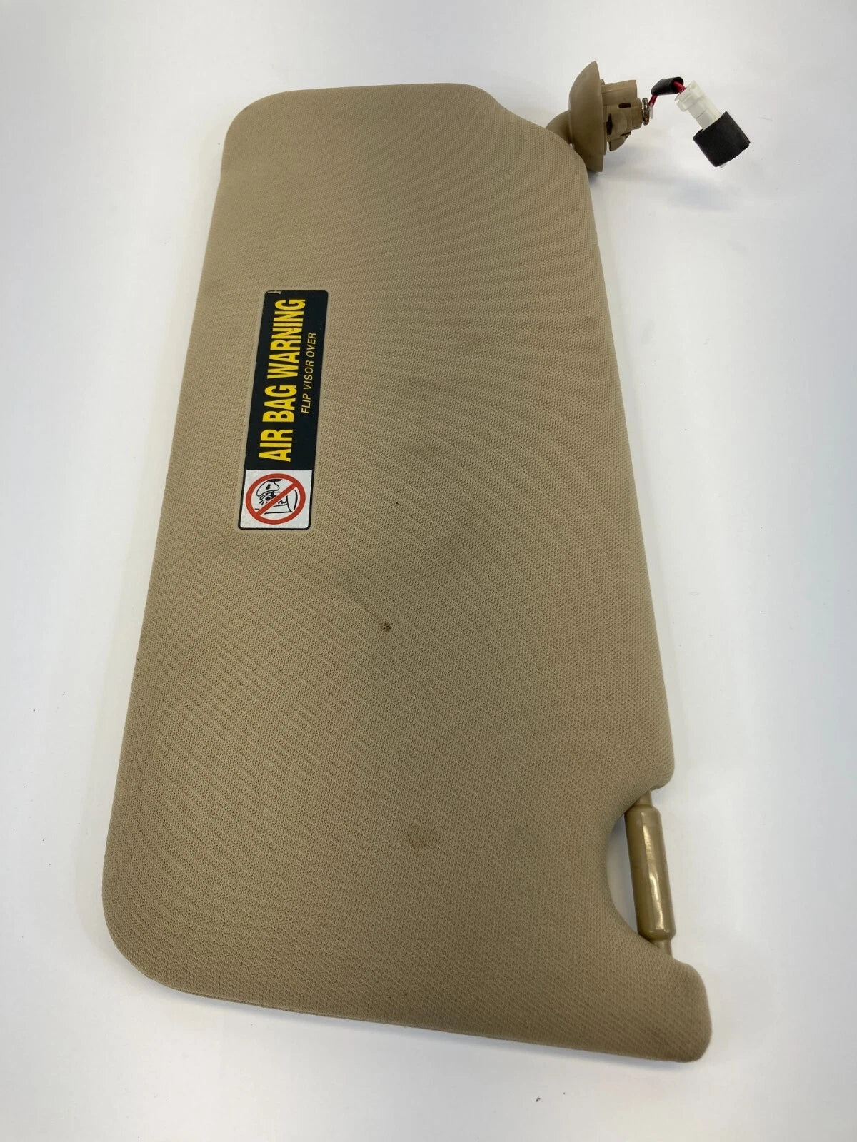08-10 HONDA ACCORD PASSENGER RIGHT SUN VISOR SUNVISOR W/ LIGHTS CLOTH IVORY OEM