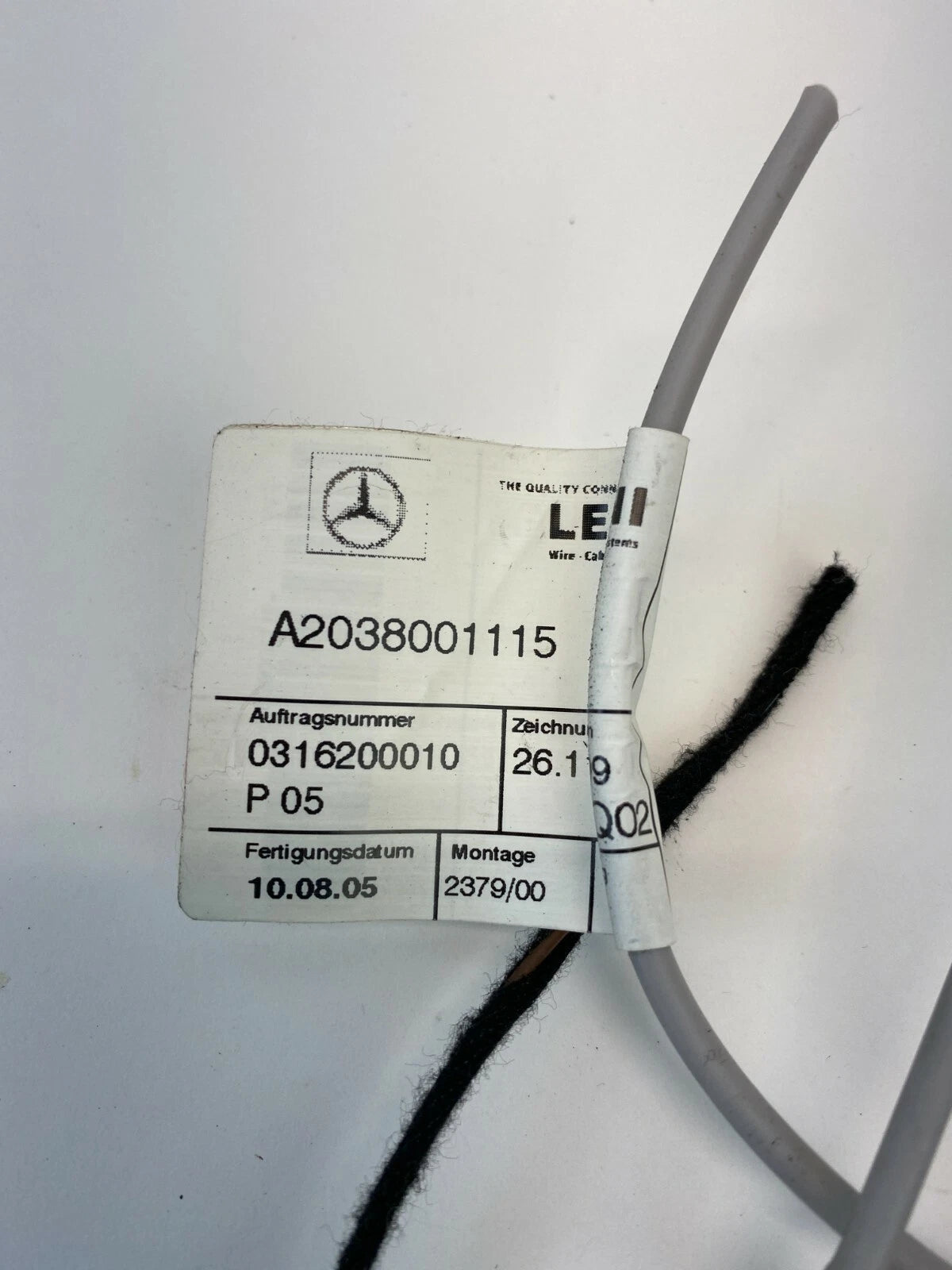 2006 2007 MERCEDES-BENZ C 280 EXHAUST CHANGE OVER VALVE SENSOR A2038000178