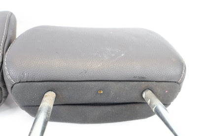 16-22 HONDA PILOT PAIR REAR SECOND ROW HEADRESTS LEFT RIGHT BLACK LEATHER OEM