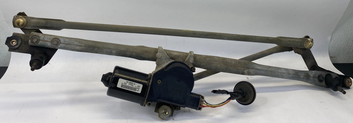 2003 03 CHEVY TAHOE YUKON FRONT WINDSHIELD WIPER MOTOR W/ LINKAGE 15166514 OEM