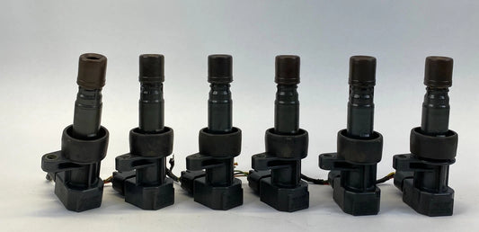 2003-2008 JAGUAR S-TYPE 3.0L AT ENGINE IGNITION IGNITER COIL SET OF 6 1X43-12029
