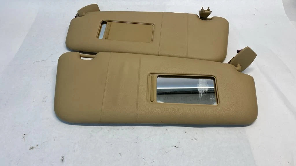 2004-2007 BMW 525I 530I FRONT LEFT RIGHT SUN VISOR SUNSHADE SHIELD PAIR SET OEM