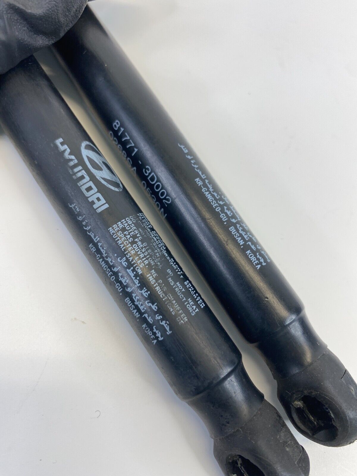 2001-2005 Hyundai Sonata Decklid Trunk Support Shock Strut Lift Cylinder Pair