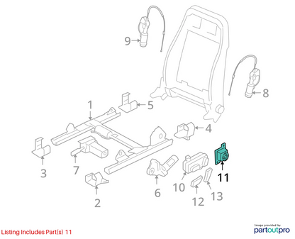 2002-2025 AUDI A4 QUATTRO DRIVER LEFT SIDE LUMBAR SUPPORT SWITCH 8E0959777B OEM