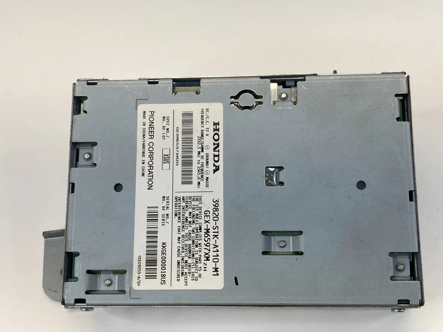 2010-2012 ACURA RDX RADIO SATELLITE CONTROL MODULE UNIT 39820-STK-A110 OEM