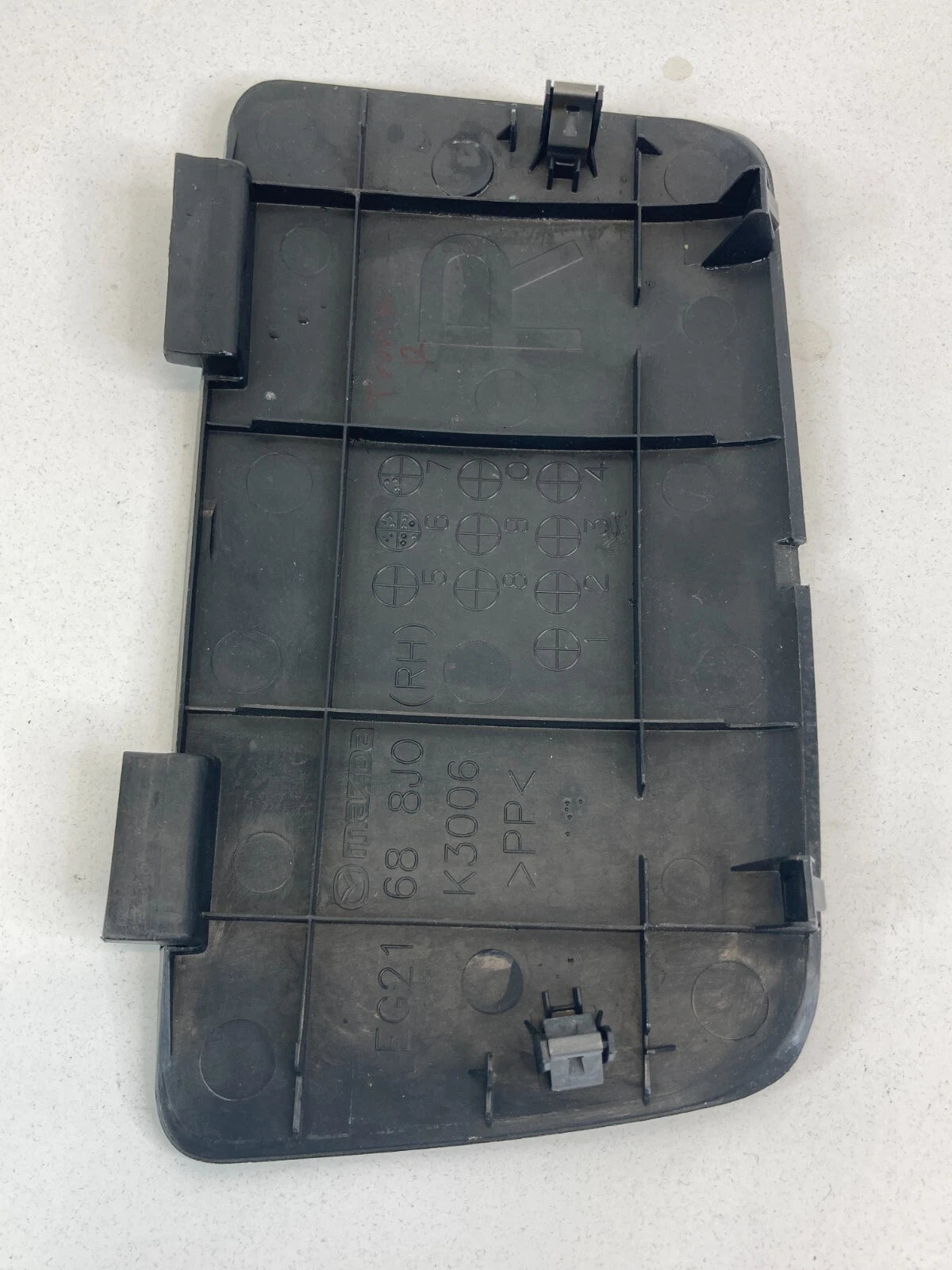 2007-2012 MAZDA CX-7 CX7 REAR RIGHT LUGGAGE COMPARTMENT LOWER PANEL EG21688J0