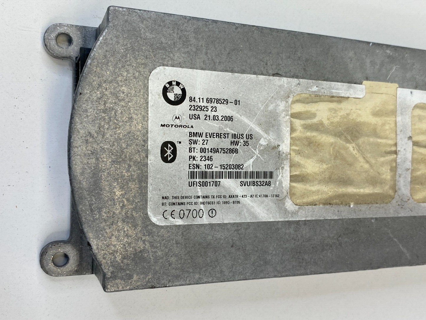 2004-2010 BMW X3 2.5L AT Telematics Control Module Unit 84116978529 OEM