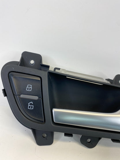 2009-2016 Audi A4 Quattro Front Right Interior Door Handle w/ Lock Switch OEM
