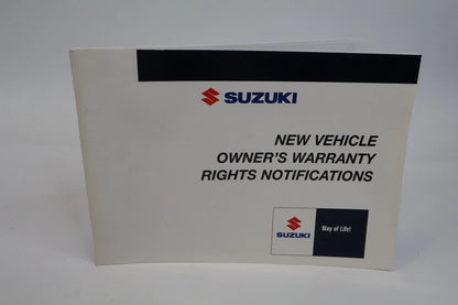 2011 SUZUKI KIZASHI OWNERS MANUAL WARRANTY MAINTENANCE INFORMATION SET W/ CASE