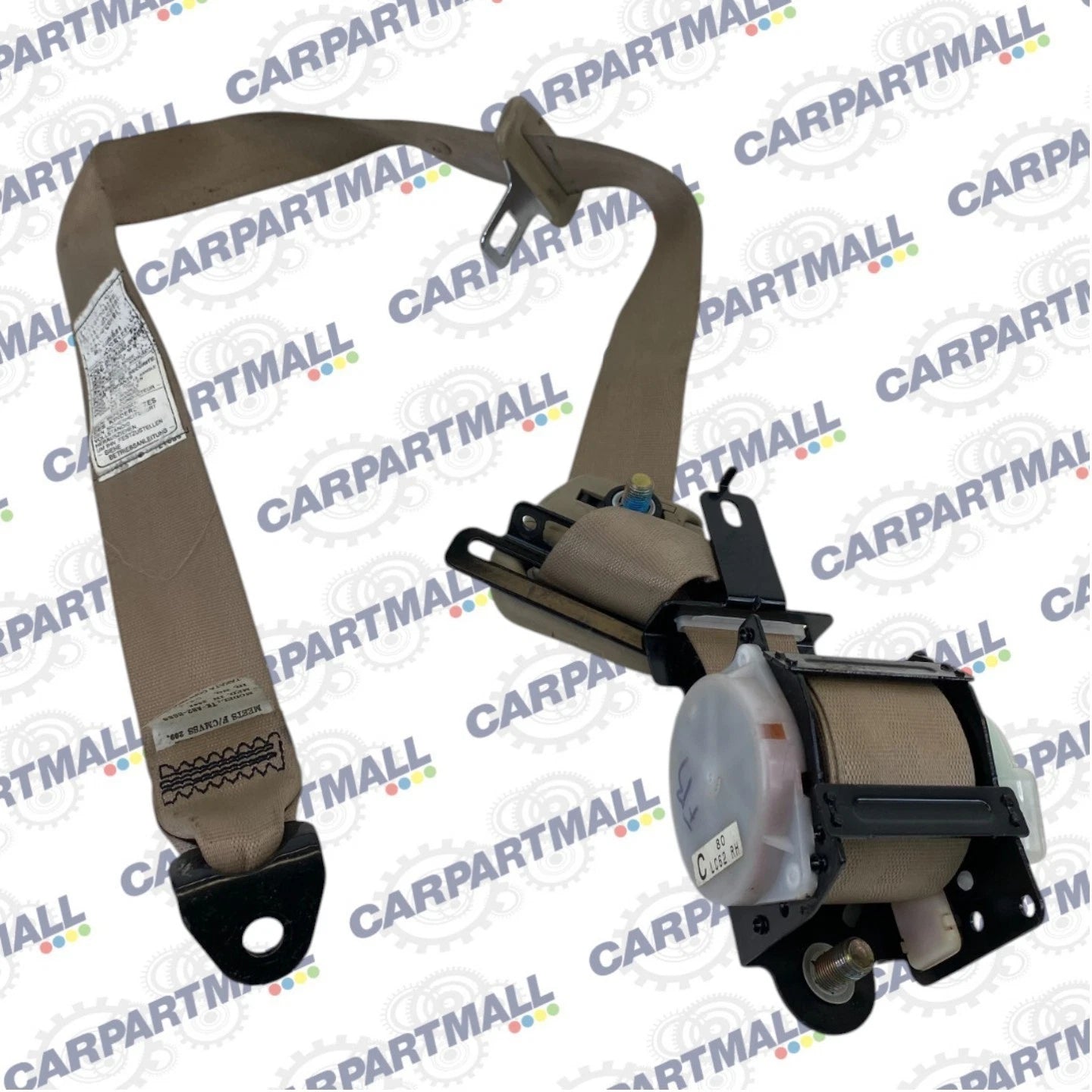 2000 2001 MAZDA MPV FRONT RIGHT PASSENGER SIDE SEAT BELT RETRACTOR TKAB2H683 OEM