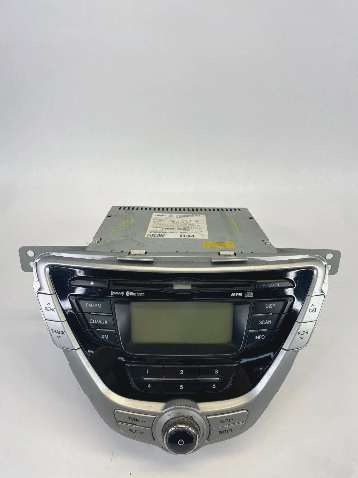 11-13 HYUNDAI ELANTRA RADIO AM/FM RECEIVER MP3 W DISPLAY SCREEN 961703X161BL OEM