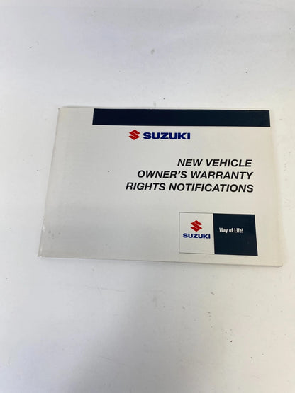 2011 SUZUKI KIZASHI OWNERS MANUAL SET W/ LEATHER CASE WARRANTY MAINTENANCE OEM