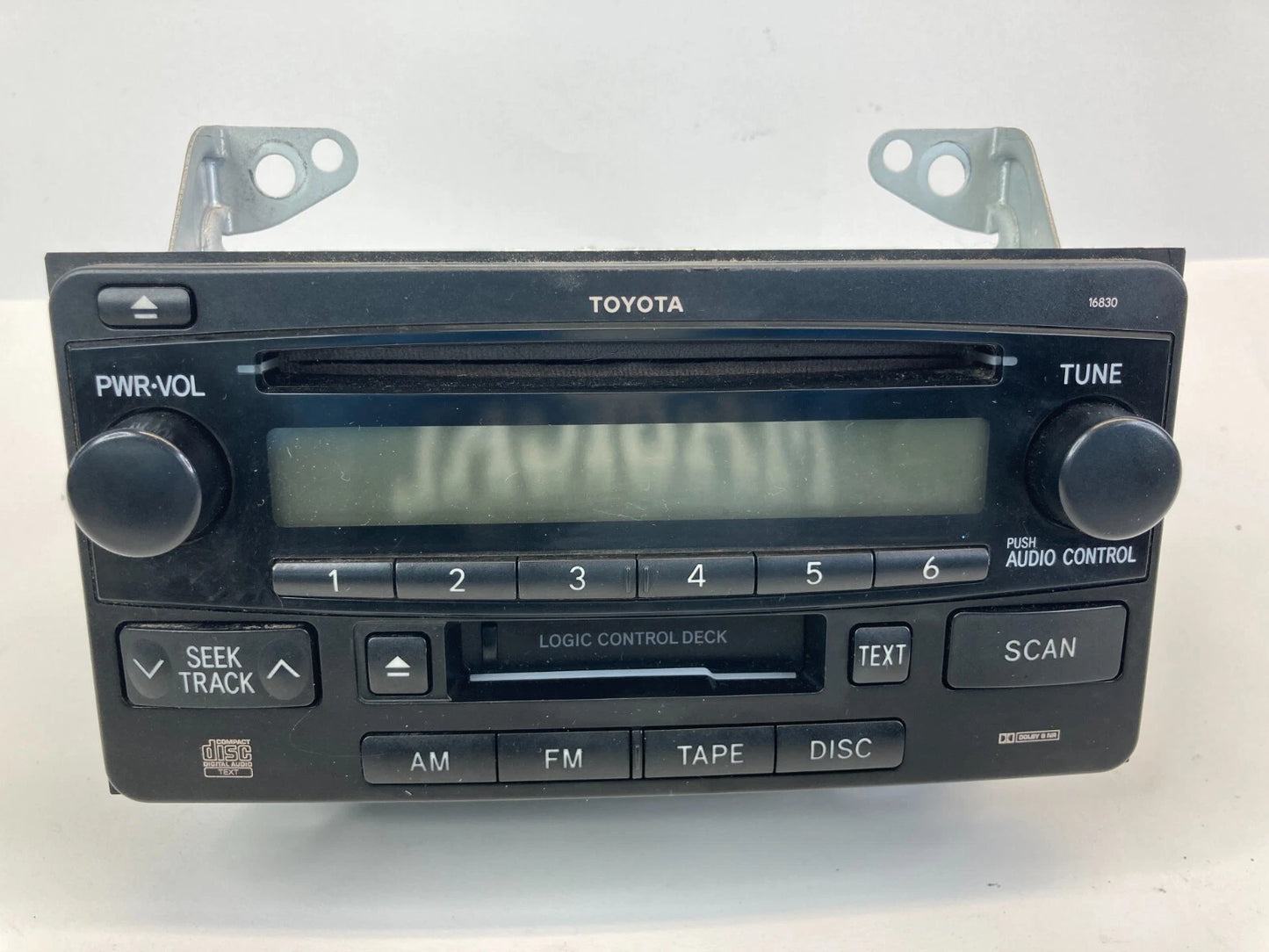 2003 03 TOYOTA CELICA AM FM RADIO CD CASSETTE PLAYER RECEIVER 86120-2B760 OEM