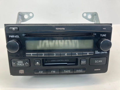 2003 03 TOYOTA CELICA AM FM RADIO CD CASSETTE PLAYER RECEIVER 86120-2B760 OEM