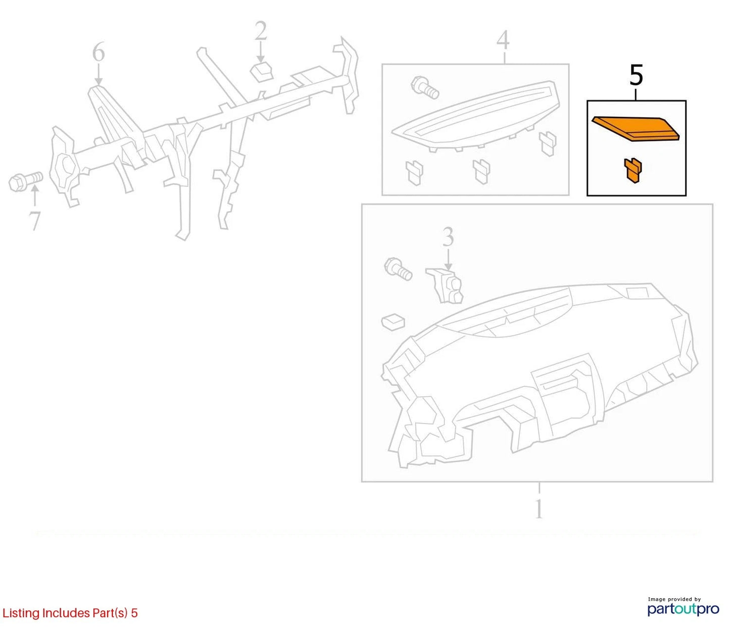 2007-2011 TOYOTA CAMRY DASH RIGHT UPPER SPEAKER TWEETER GRILLE COVER TRIM OEM