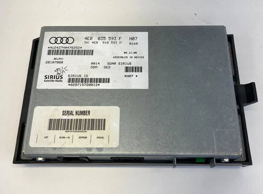 2008 2009 AUDI A5 QUATTRO SATELLITE RADIO RECEIVER MODULE OEM FACTORY 4E0035593F