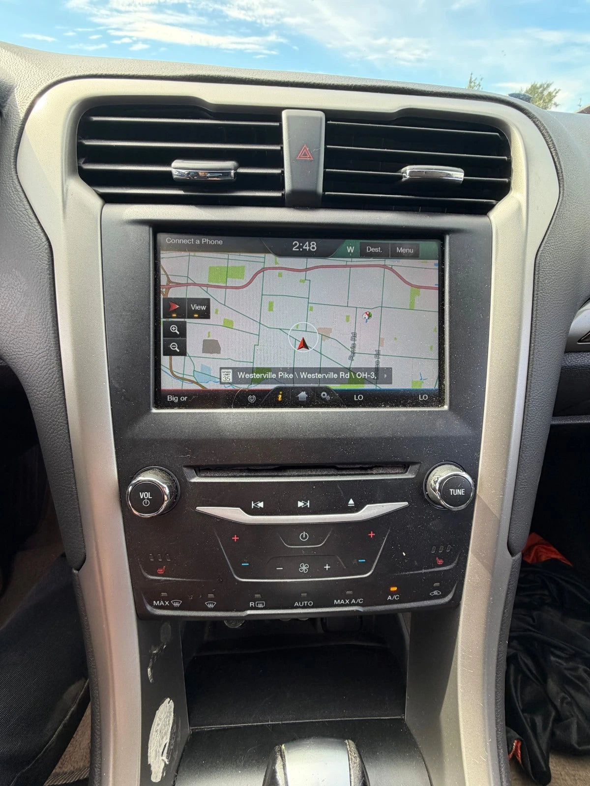 2013-2016 FORD FUSION RADIO NAVIGATION TOUCH SCREEN DISPLAY FRONT DS7T-18B955-FB
