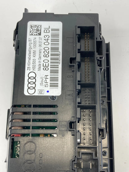 05-08 AUDI A4 DASH AC HEATER CLIMATE CONTROL TEMPERATURE SWITCH 8E0820043BL OEM