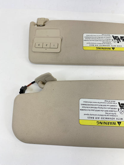 2009-2017 Volkswagen CC Roof Left & Right Sunvisor Set Sun Visor Shade OEM