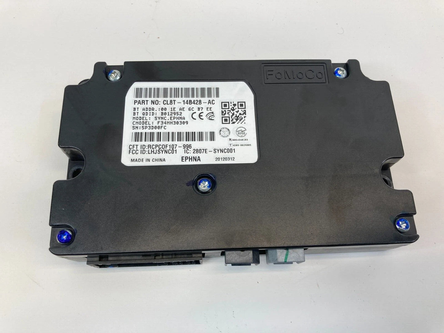 2012 FORD ESCAPE 2.5L L4 COMMUNICATION CONTROL MODULE CL8T-14B428-AC OEM