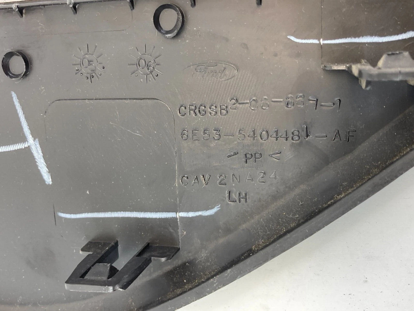 2006-2012 FORD FUSION FRONT DASH LEFT SIDE END CAP COVER LID TRIM 6E535404481AF