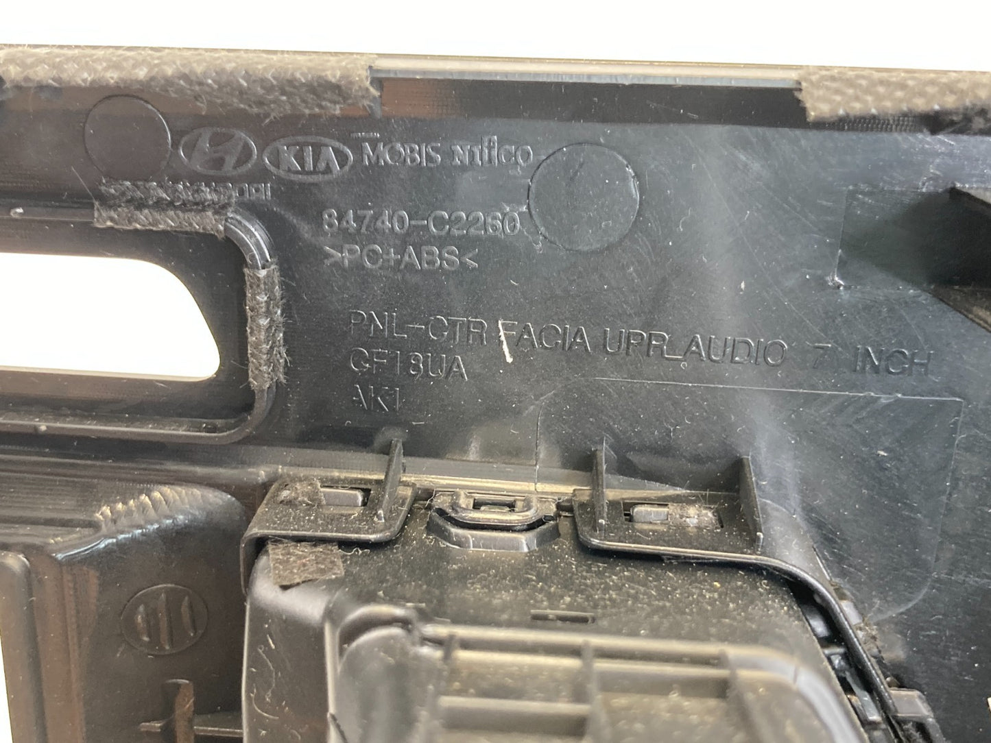 2015 2017 Hyundai Sonata Dash Upper Panel w/ Steering Column Cover & Air Vent