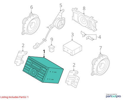 11-14 NISSAN CUBE WAGON AM FM RADIO CD MP3 PLAYER AUX IPOD INPUT 28185-1FS0A OEM