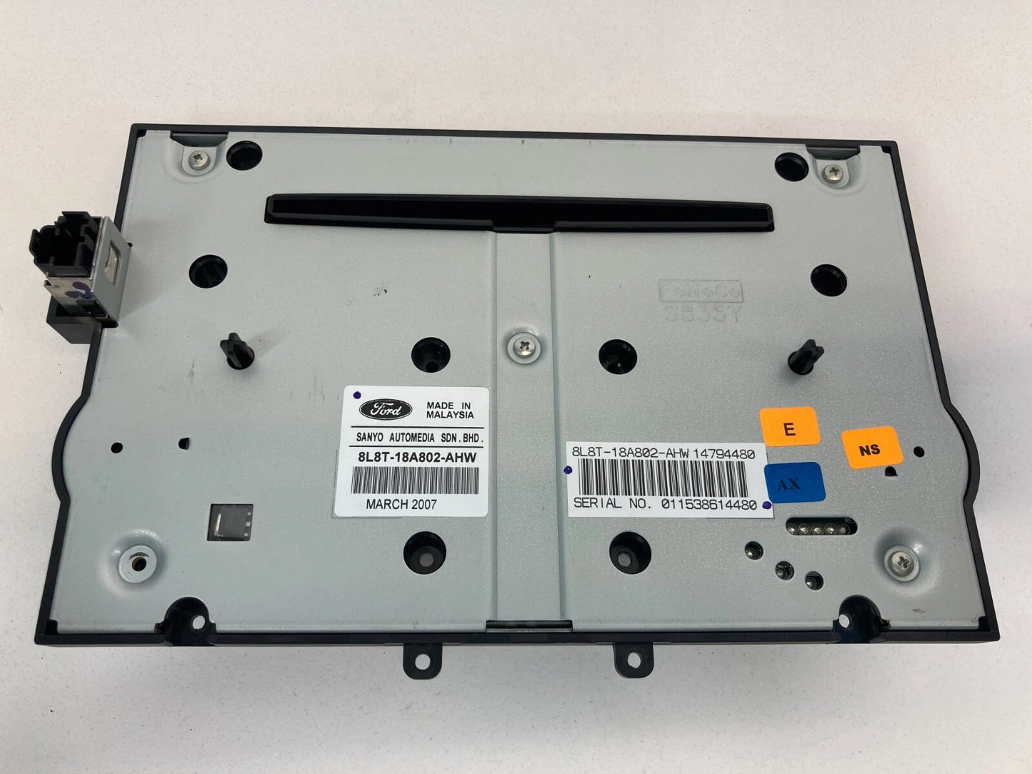 2008 FORD ESCAPE RADIO AM/FM CD PLAYER CONTROL FACEPLATE TRIM 8L8T18A802AHW OEM