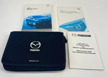 2008 Mazda CX-7 Owner's Manual Maintenace Warranty Guide Book w /Case