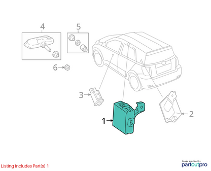 2008-2014 SCION XD TIRE PRESSURE MONITOR CONTROL MODULE TPMS 89769-52010 OEM