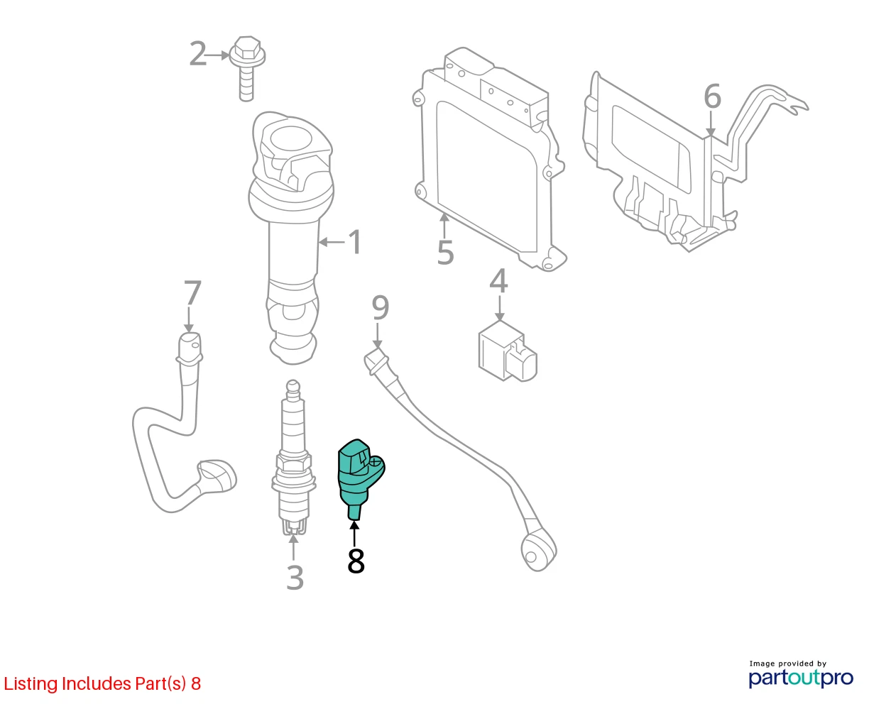 2010-2016 KIA SOUL 2.0L L4 AT ENGINE CAMSHAFT POSITION SENSOR 39350-23910 OEM