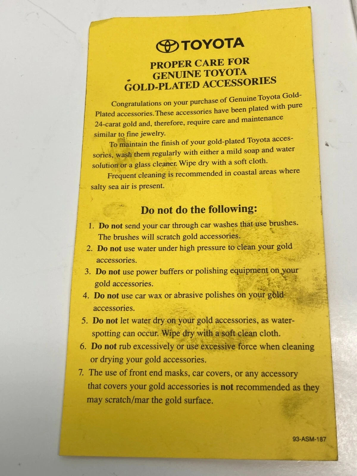 1998 98 TOYOTA CAMRY SEDAN OWNER'S MANUAL GUIDE BOOK & SUPPLEMENT OEM