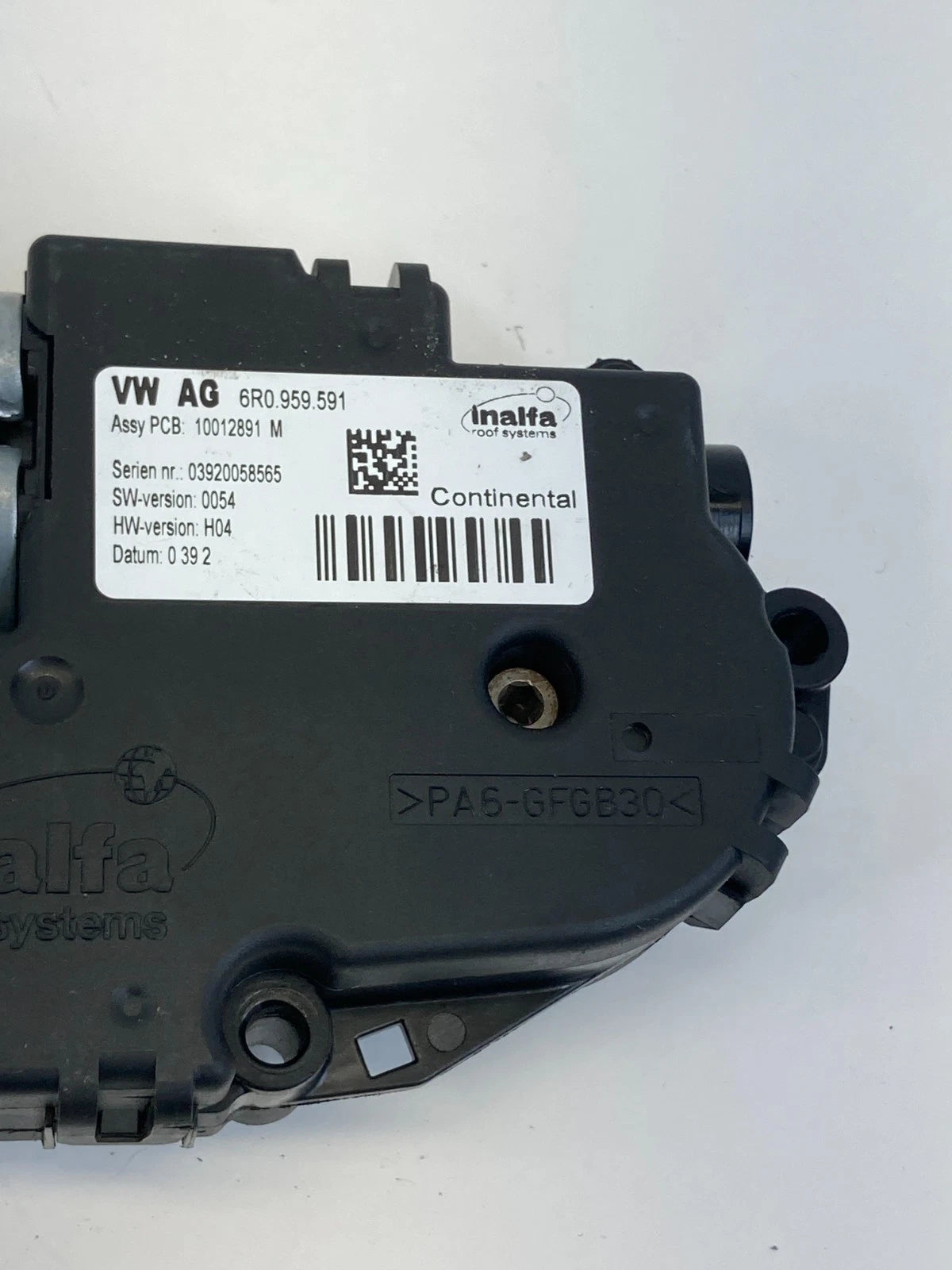 2009-2017 Volkswagen CC Sun Roof Sunroof Window Motor 6R0-959-591 OEM