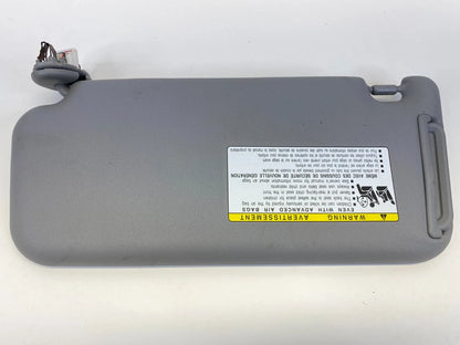 2006-2010 TOYOTA RAV4 GRAY LEFT & RIGHT SUN VISOR PAIR SET W/ VANITY MIRROR OEM