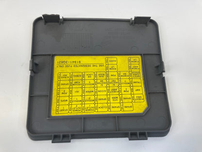 2011-2014 Hyundai Sonata Interior Lower Dash Fuse Box Lid Cover 84758-3S000