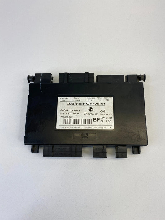 2006-2011 MERCEDES-BENZ ML350 FRONT RIGHT SEAT CONTROL MODULE OEM 2118705026