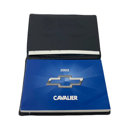 2002 02 CHEVROLET CHEVY CAVALIER OWNERS MANUAL GUIDE W/ CASE COVER OEM