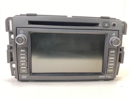 10-12 Buick Enclave Radio AM/FM CD DVD Disc Player Nav Display Screen 20900942