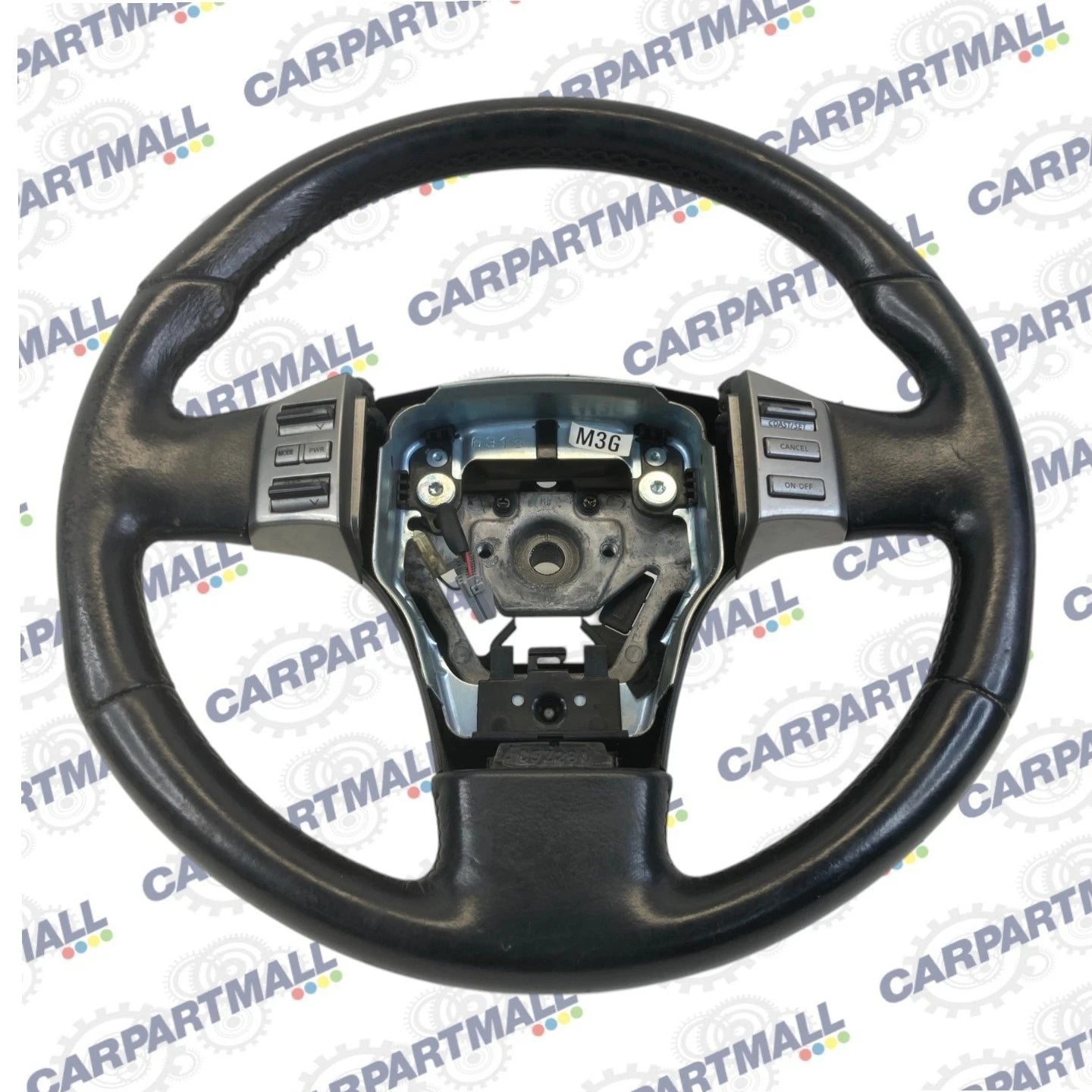 2003-2006 INFINITI G35 SEDAN STEERING WHEEL CRUISE CONTROL AUDIO SWITCH LEATHER